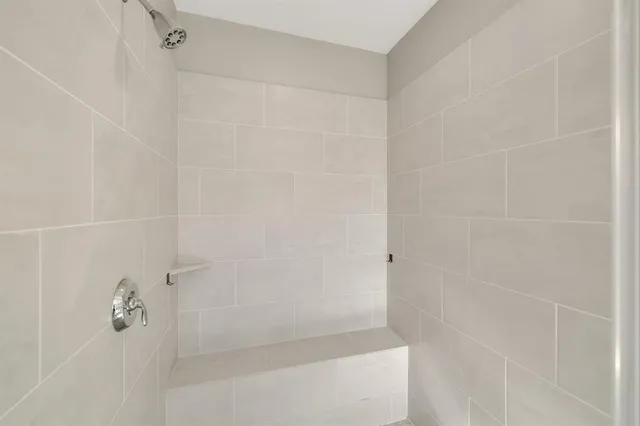 a close up of a bathtub