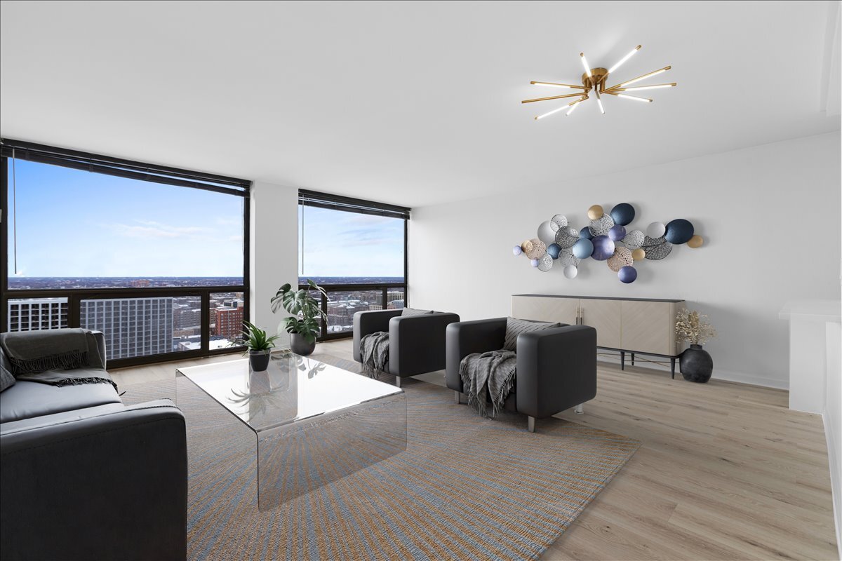 4343 North Clarendon Avenue, Unit 2507 Chicago, IL 60613 - Photo 10 of 23 a living room with furniture