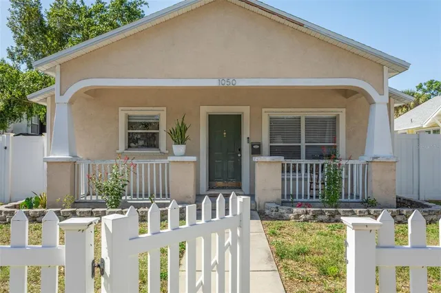 front view of a house with a porch