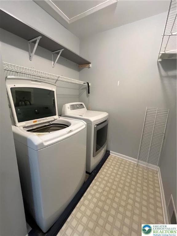 4224 Creek Road Allentown, PA 18104 - Photo 14 of 17 a utility room with dryer and washer