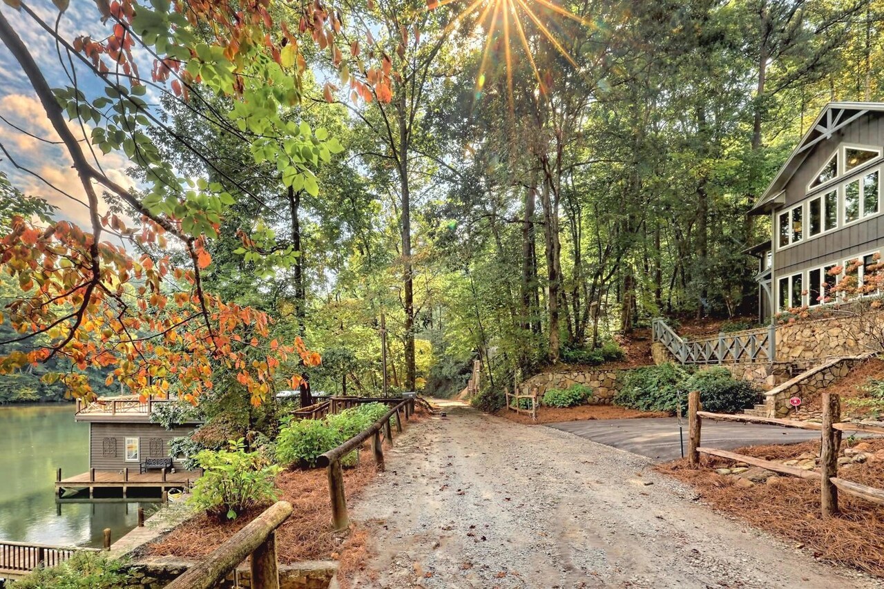 728 Oscar Rock Road Clayton, GA 30525 - Photo 28 of 40 a view of a bench in a backyard