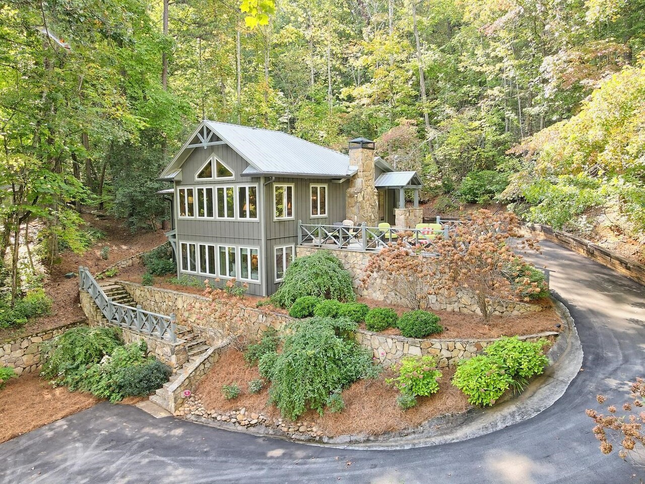 728 Oscar Rock Road Clayton, GA 30525 - Photo 38 of 40 a front view of a house with a yard