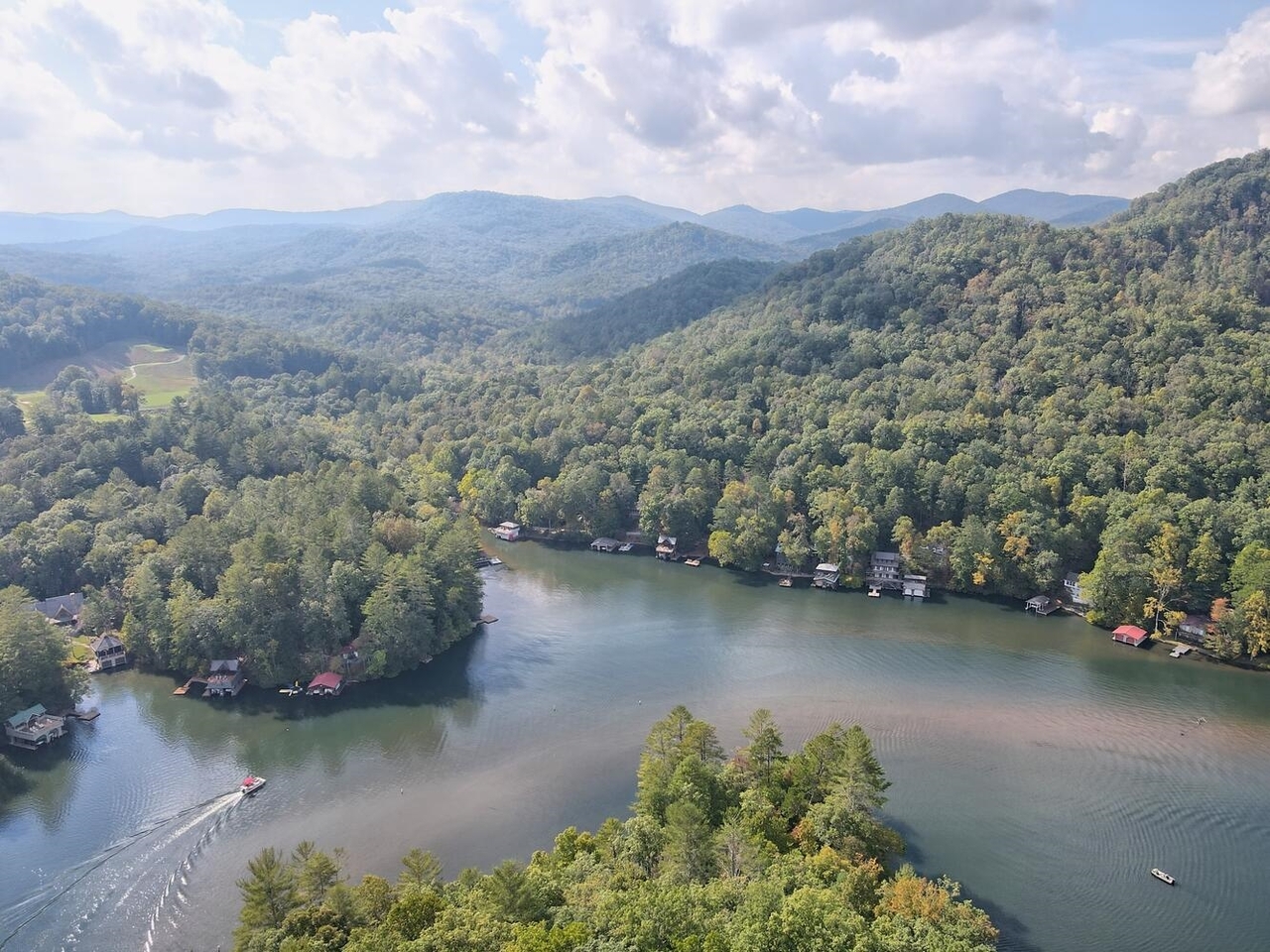 728 Oscar Rock Road Clayton, GA 30525 - Photo 40 of 40 an aerial view of a houses with ocean view