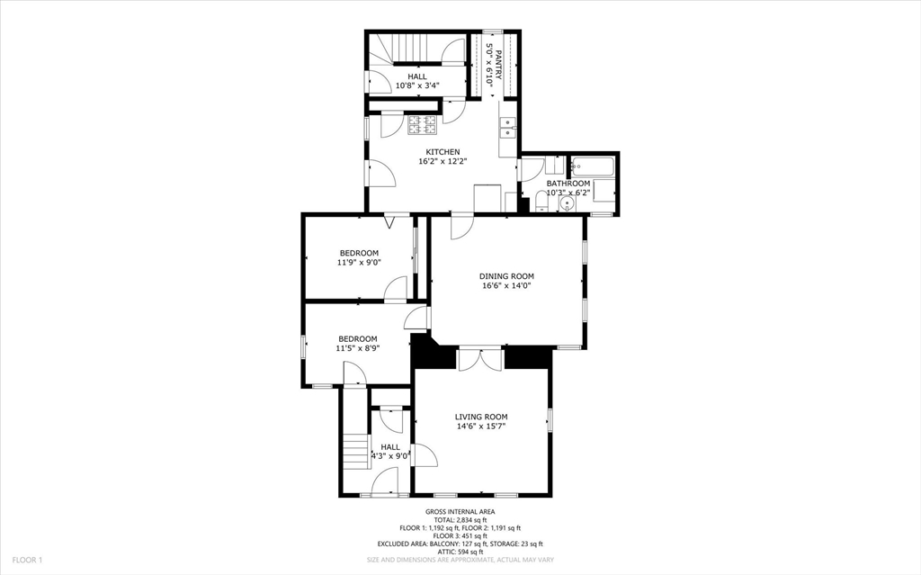 207 Hamilton Street Southbridge, MA 01550 - Photo 37 of 39 a picture of a floor plan