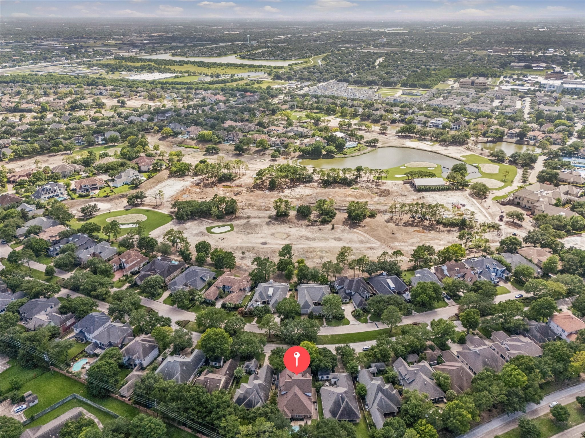 3047 Bonnebridge Way Boulevard Houston, TX 77082 - Photo 3 of 50 Aerial view of this perfectly located home, situated just steps from the ROCC members-only clubhouse and a short drive to the community playground and basketball court.