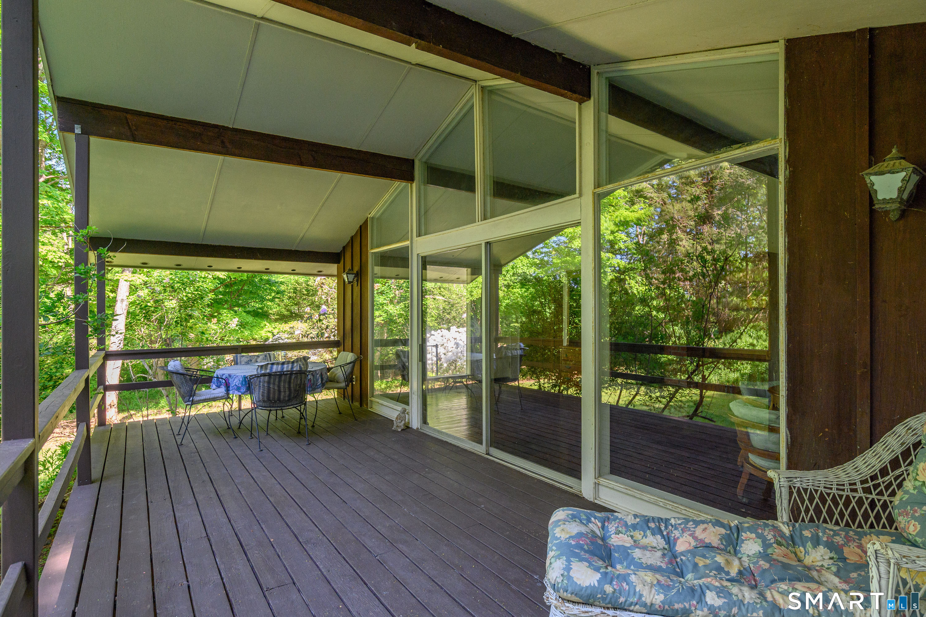 4 Pepper Pond Road Sherman, CT 06784 - Photo 20 of 33 a porch with wooden floor and outdoor space