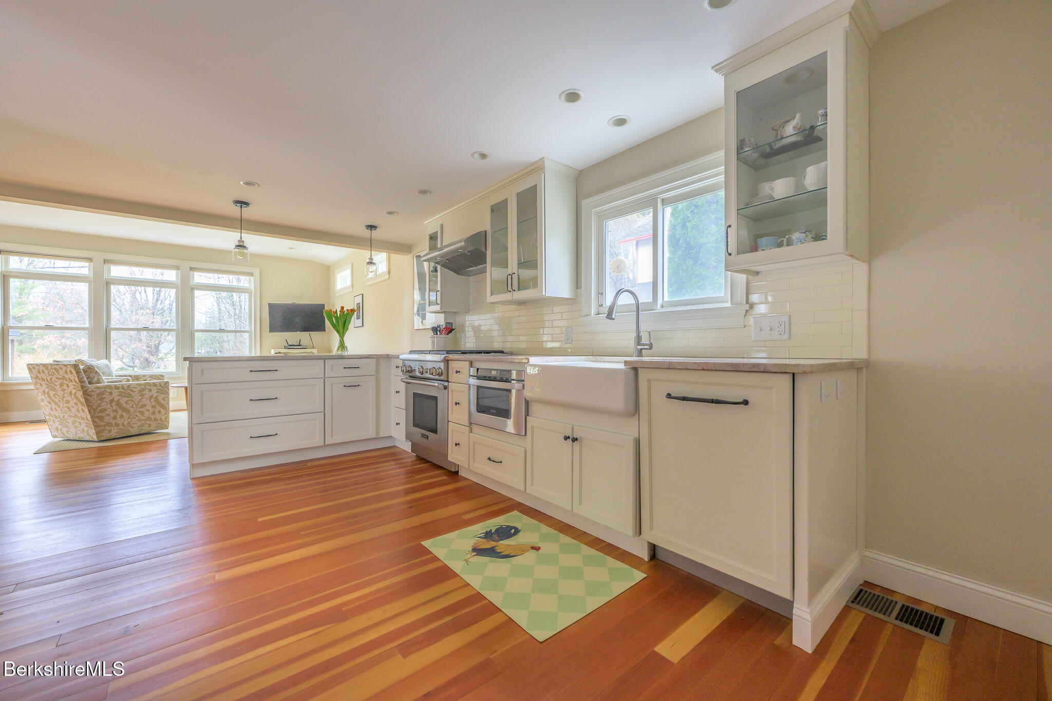 11 Sergeant Street Stockbridge, MA 01262 - Photo 10 of 52 a large kitchen with a window
