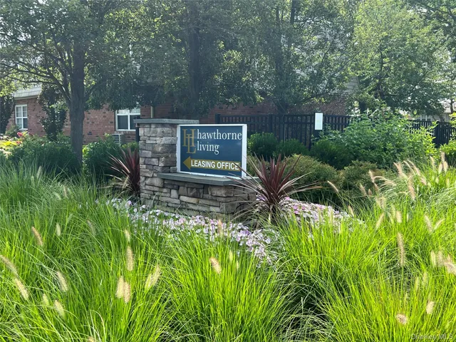 a view of backyard with outdoor seating and green space