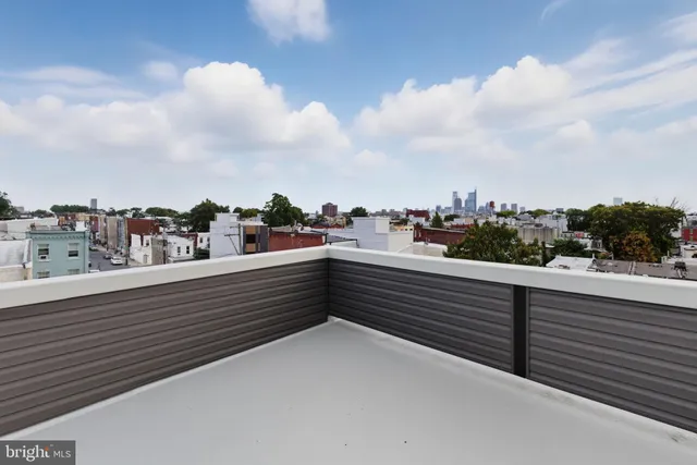 a view of city from balcony