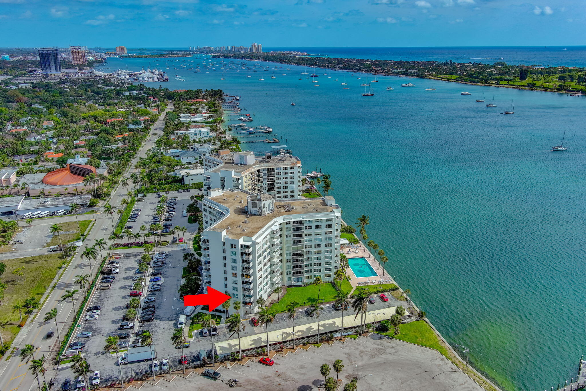 2600 North Flagler Drive, Unit 310 West Palm Beach, FL 33407 - Photo 5 of 42 a aerial view of a city