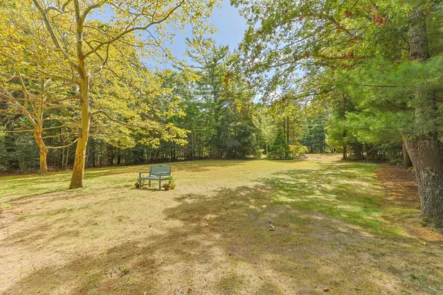 a view of a swimming pool with an outdoor space