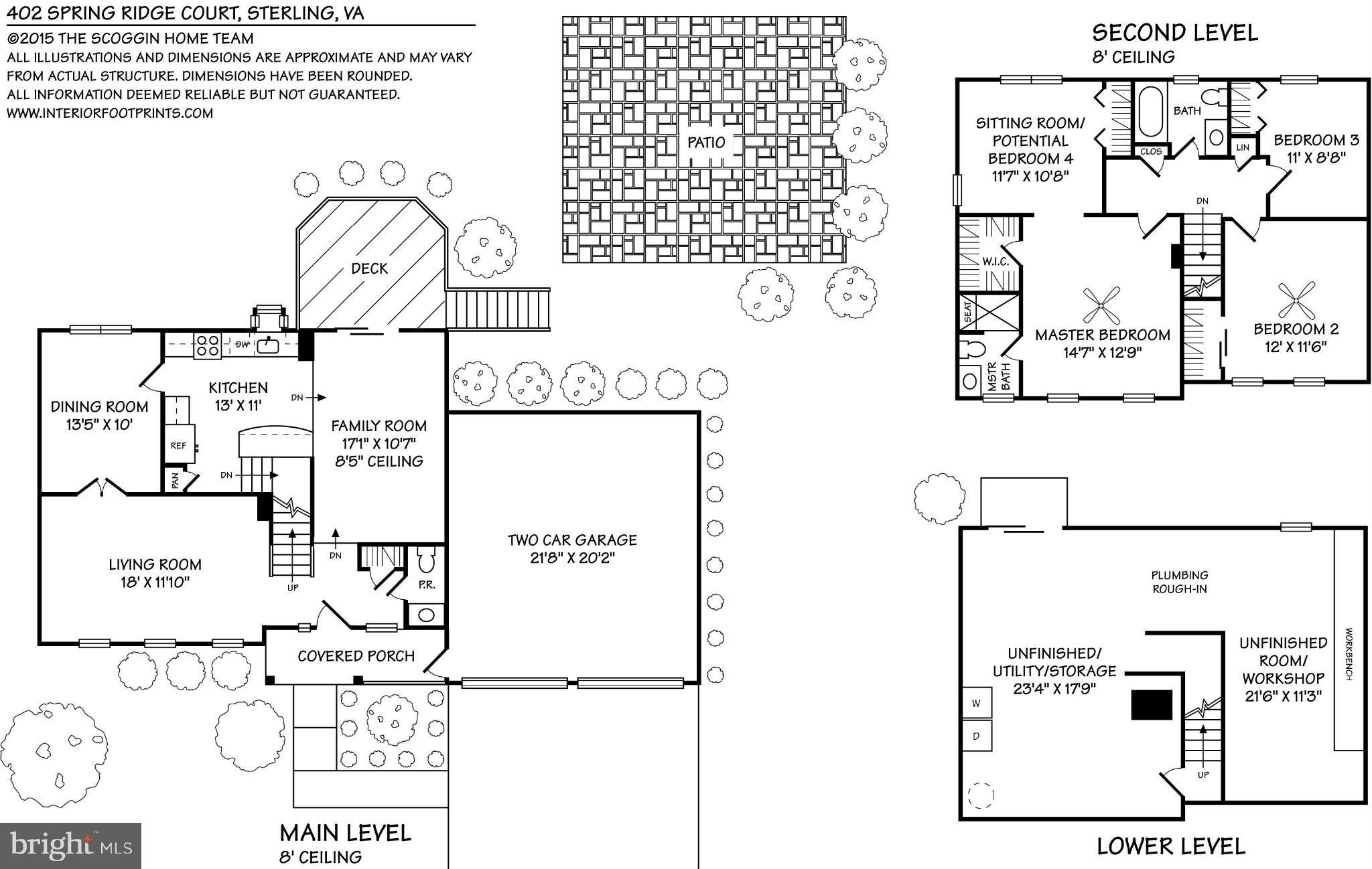 402 Spring Ridge Court Sterling, VA 20164 - Photo 30 of 30 Floor plan of 402 Spring Ridge Court.