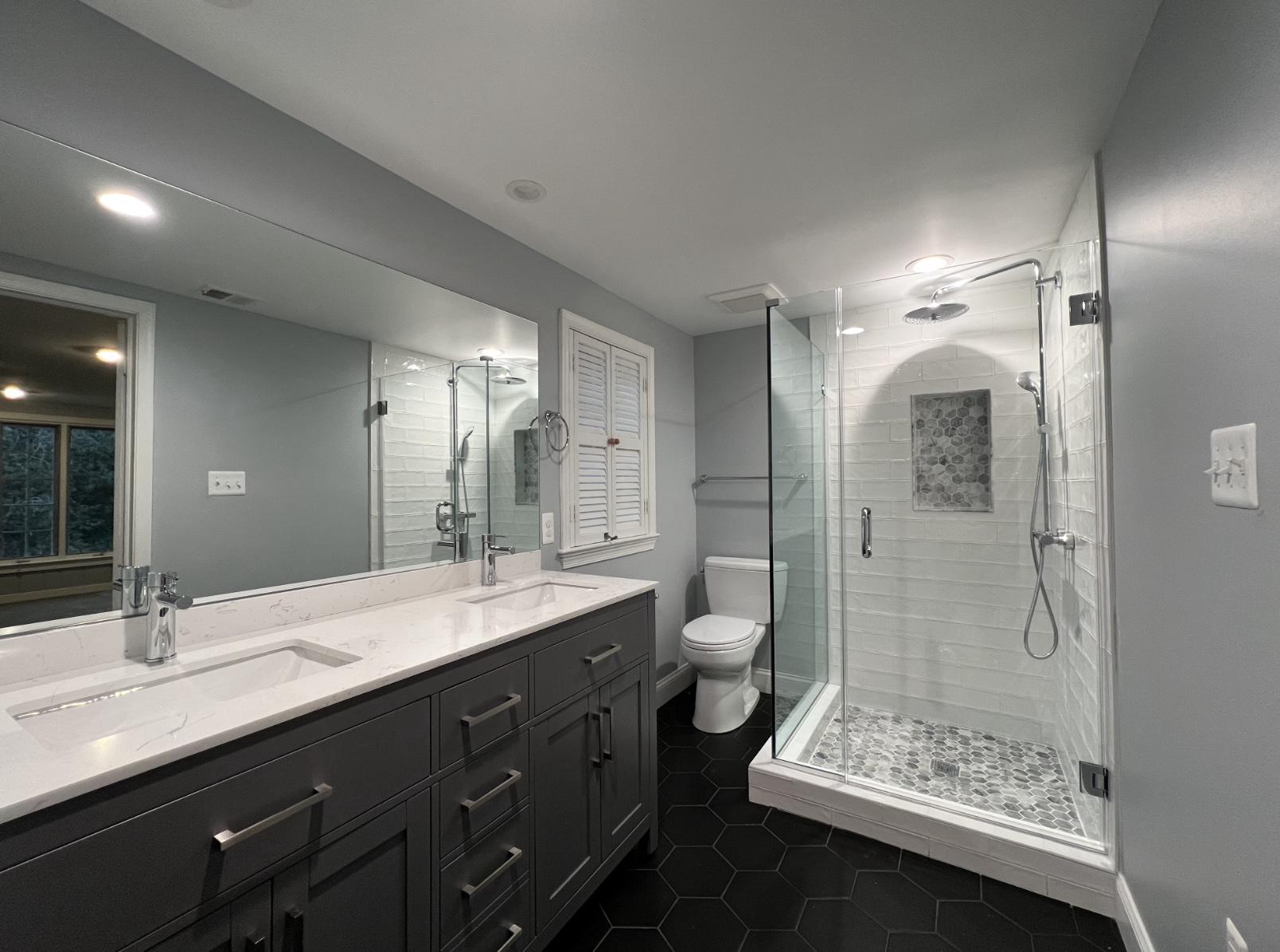 7309 River Road Bethesda, MD 20817 - Photo 24 of 34 Renovated En Suite Shower Dual Sinks