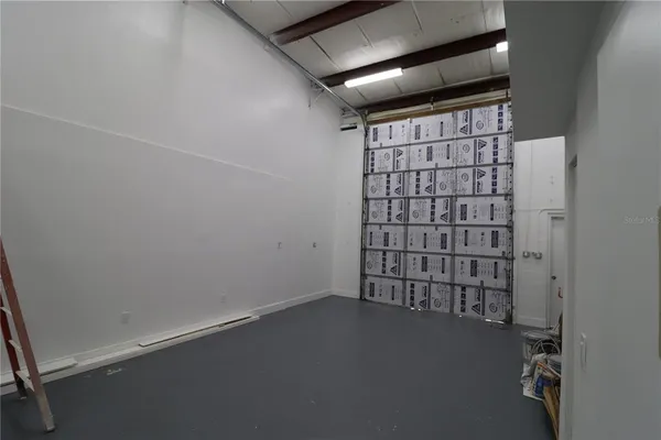 a view of a car garage