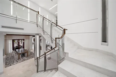 a view of street with sitting area