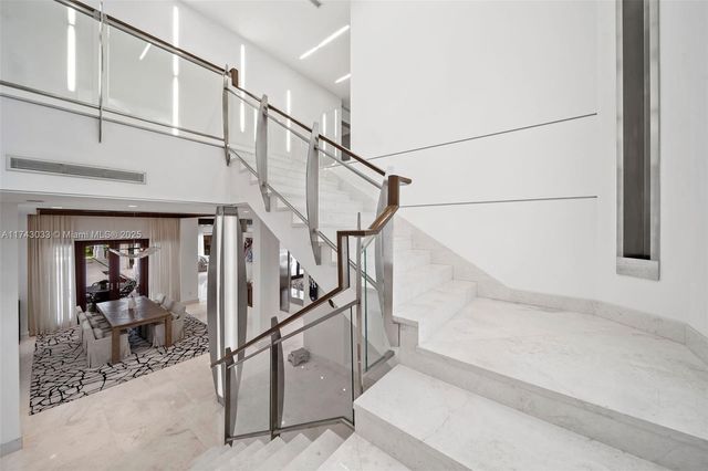 a view of street with sitting area