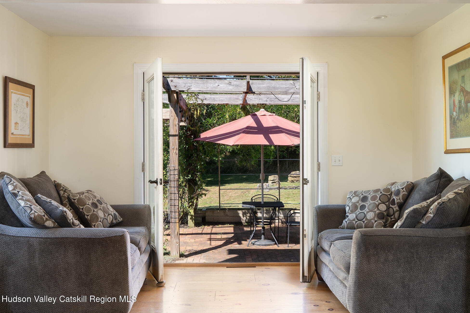 369 Highmount Road West Coxsackie, NY 12192 - Photo 7 of 24 a living room with furniture and a flat screen tv
