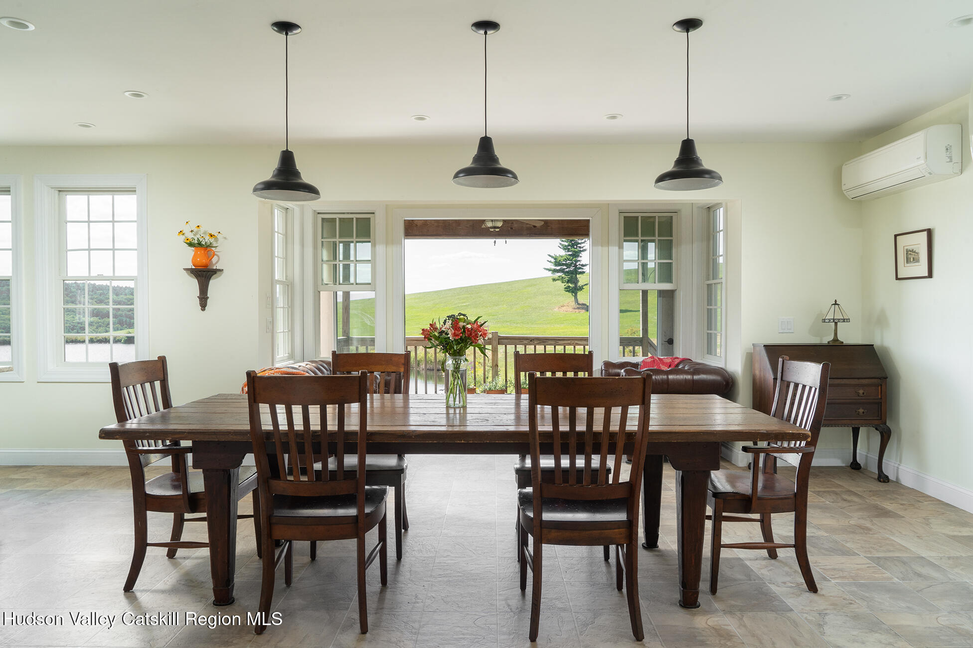 369 Highmount Road West Coxsackie, NY 12192 - Photo 9 of 24 a view of a dining room with furniture window and outside view