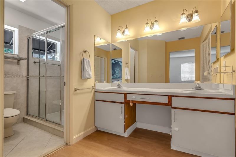 6751 Boca Pines Trail, Unit F Boca Raton, FL 33433 - Photo 18 of 22 Boca Pines Primary Bathroom area