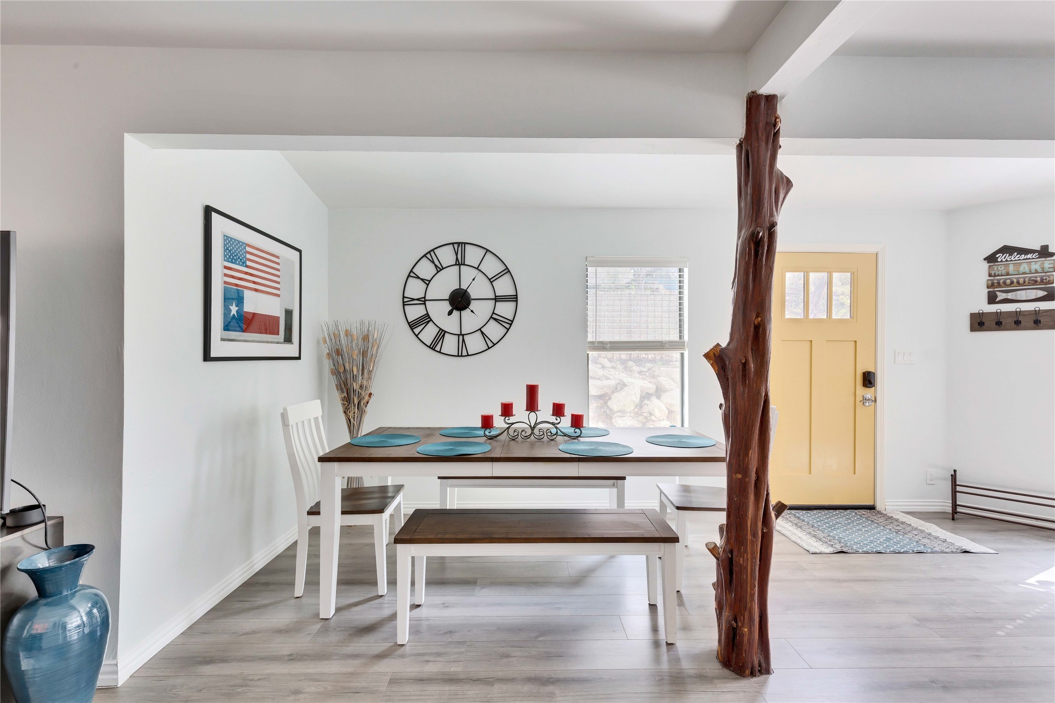 16108 Aqua Azul Path Austin, TX 78734 - Photo 3 of 40 a view of a workspace with furniture and wooden floor