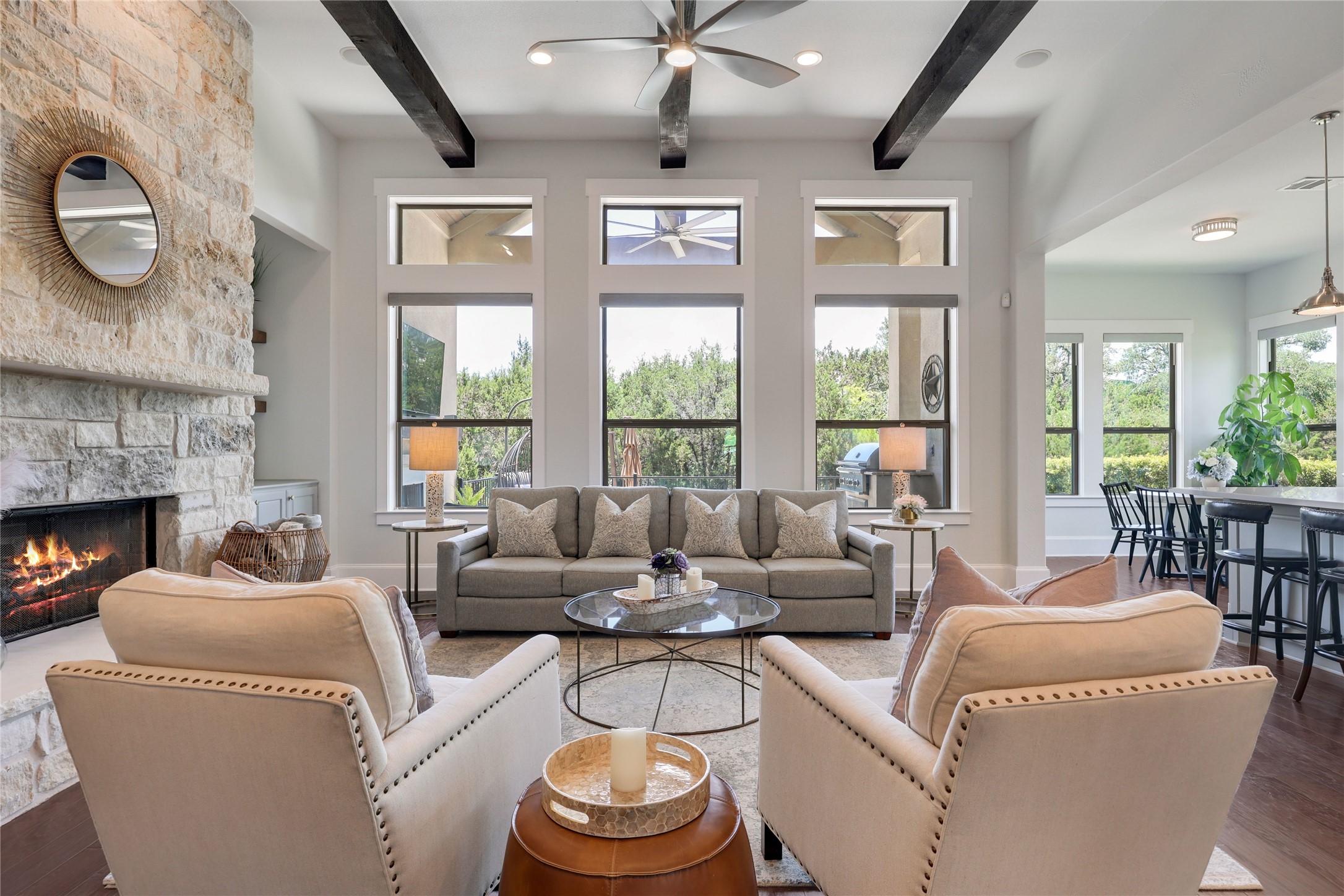 Great room at 802 Crestone Stream Drive