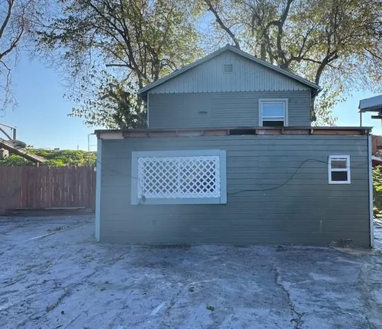a backyard of a house