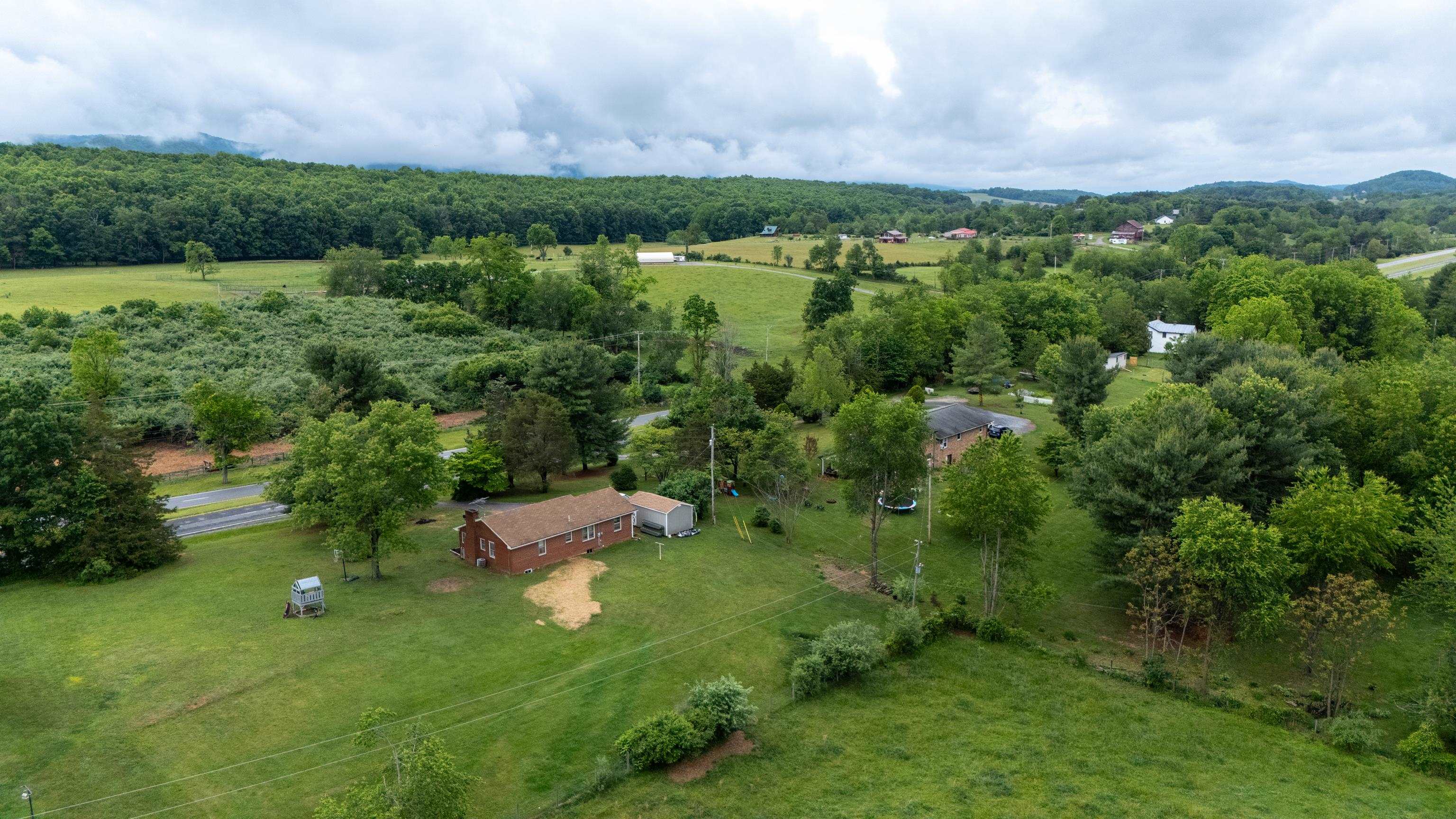 7827 Lee Highway Raphine, VA 24472 - Photo 60 of 62 an aerial view of a house with a yard