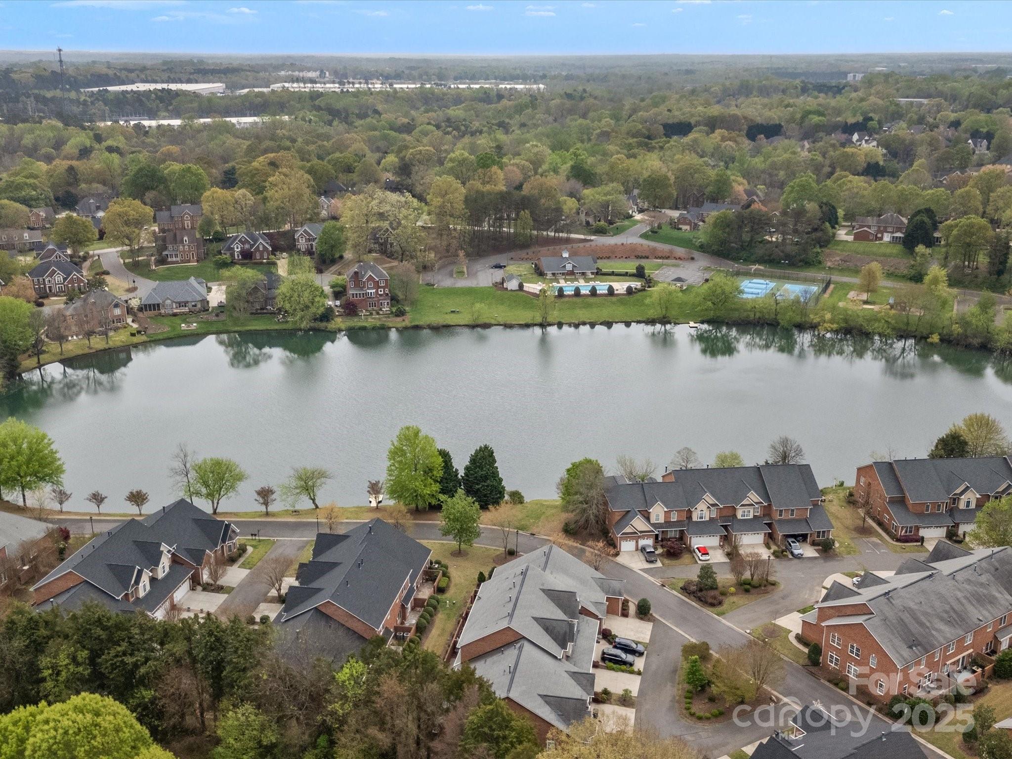 130 Villa Lake Drive Fort Mill, SC 29708 - Photo 37 of 46 an aerial view of a house with a lake view