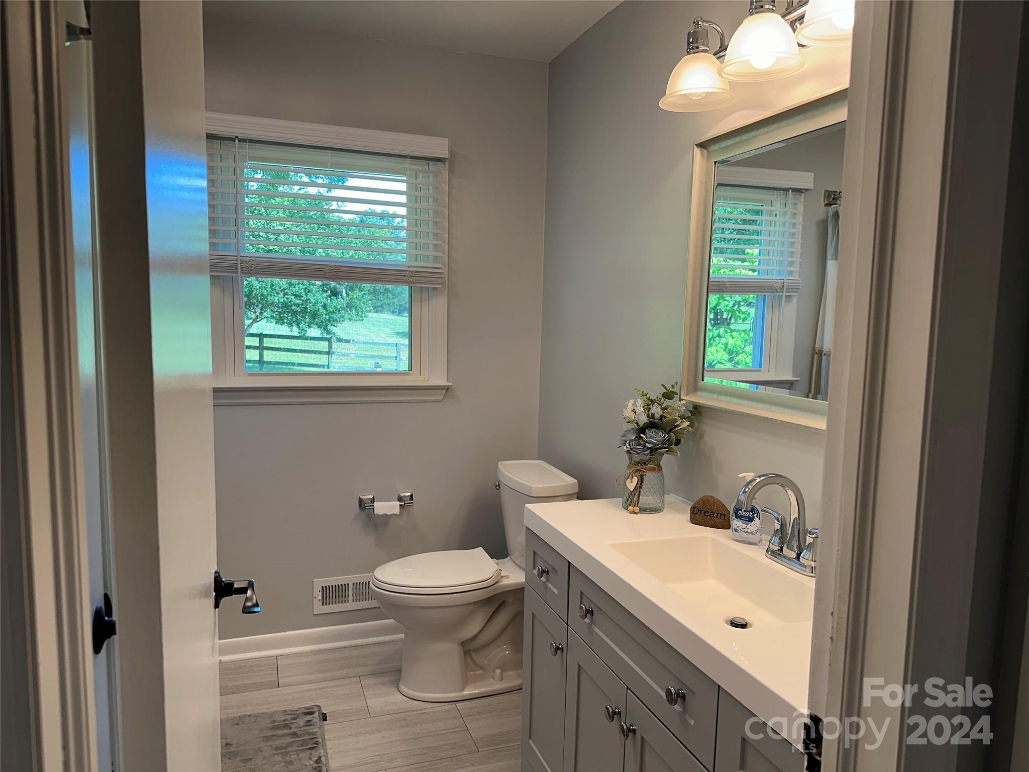 1118 Stack Road Monroe, NC 28112 - Photo 26 of 42 a bathroom with a toilet sink and mirror