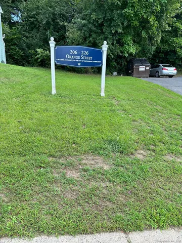 a view of a backyard with a garden