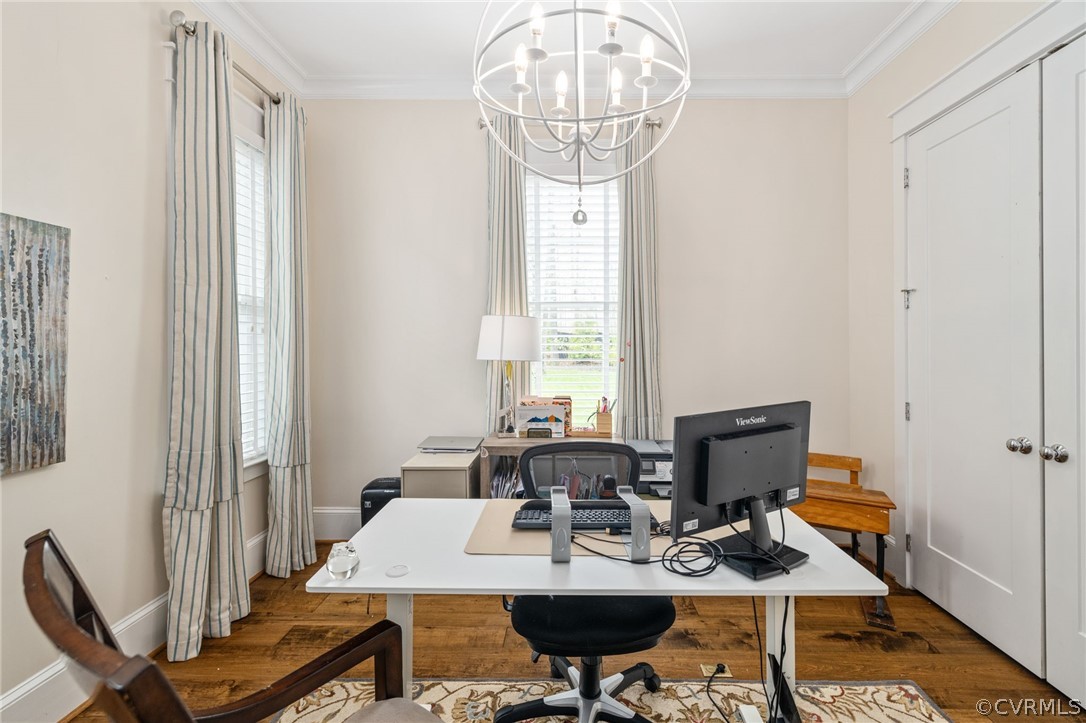 3412 Barkham Drive Midlothian, VA 23112 - Photo 27 of 50 a view of a dining room with furniture window and wooden floor