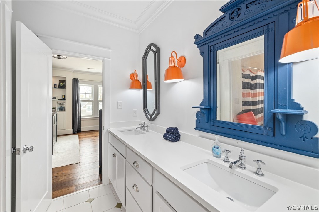 3412 Barkham Drive Midlothian, VA 23112 - Photo 36 of 50 a en suite bathroom with double vanity sinks and a mirror