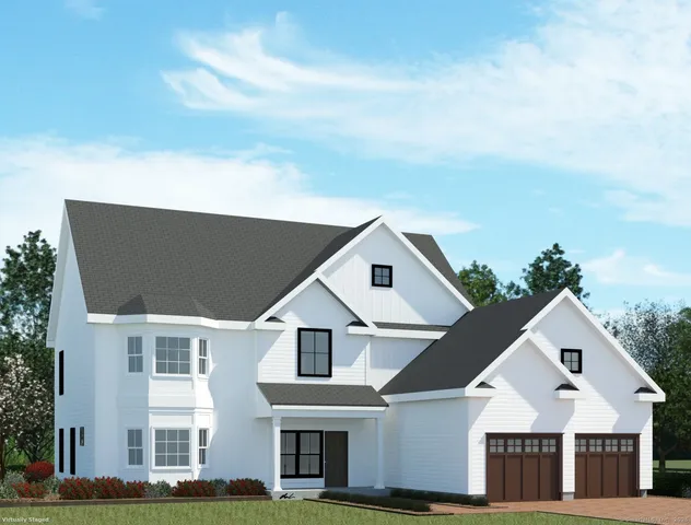 front view of a house with a street