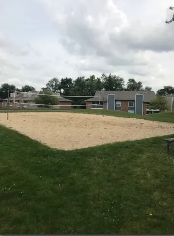 a view of a backyard with plants
