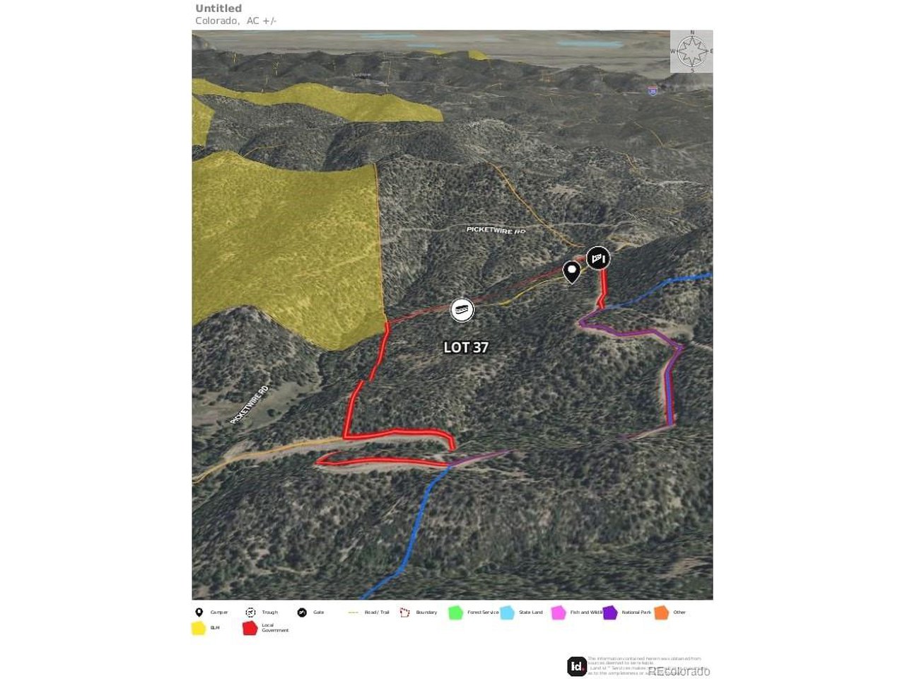 Picketwire Road Trinidad, CO 81082 - Photo 25 of 25 3d map
