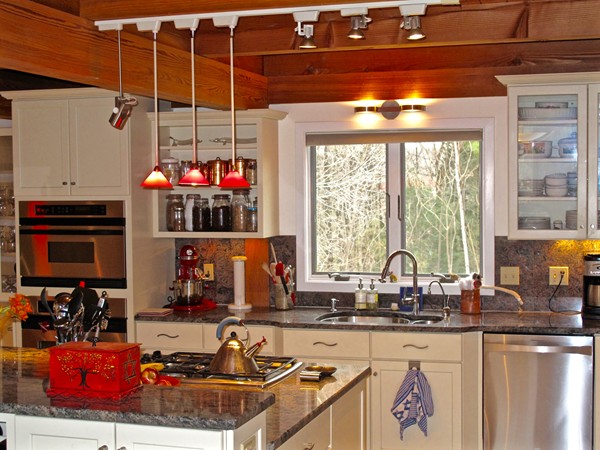 195 Kennedy Road Northampton, MA 01053 - Photo 5 of 22 a kitchen with sink a window and cabinets