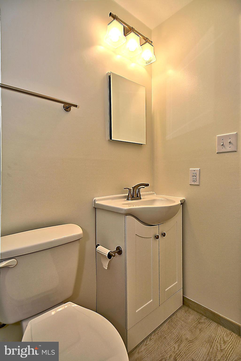 10706 Kings Riding Way, Unit T218 Rockville, MD 20852 - Photo 14 of 17 a bathroom with a sink mirror vanity and toilet