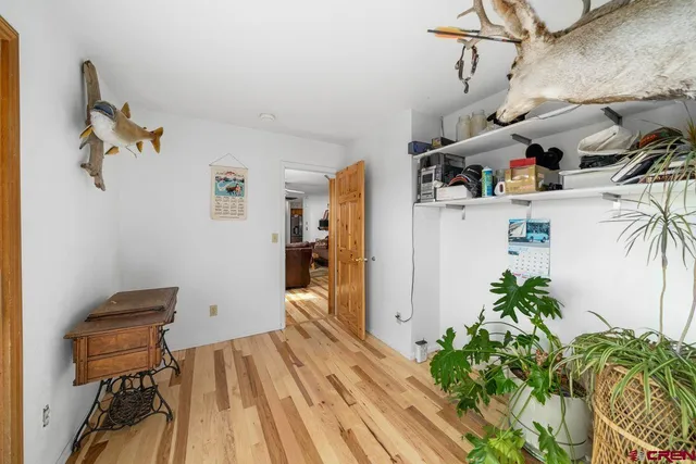 a view of storage and utility room