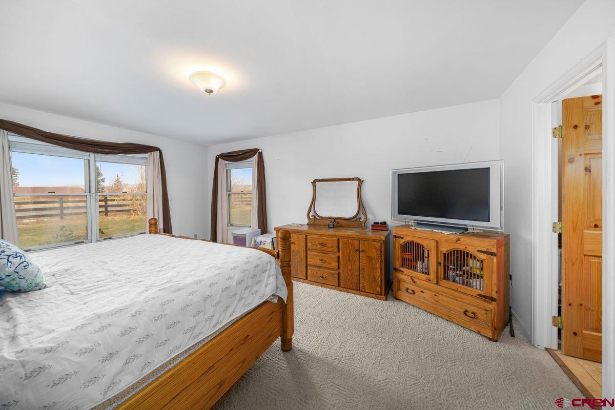 66460 Ogden Road Montrose, CO 81401 - Photo 14 of 40 a bedroom with a bed and a flat screen tv