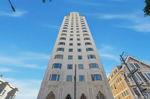 a front view of a building