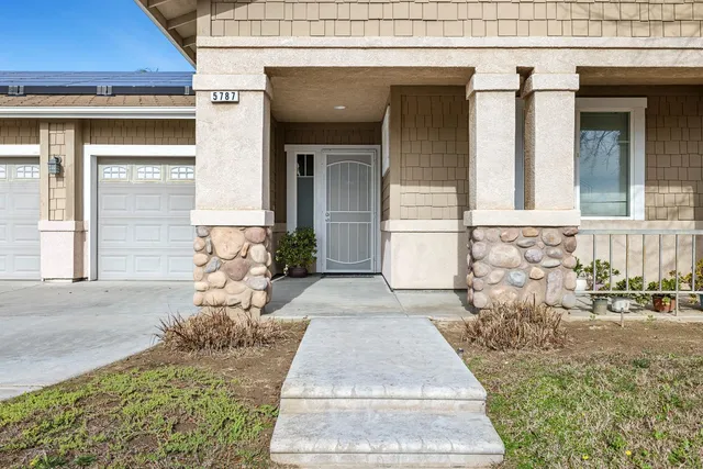 a front view of a house
