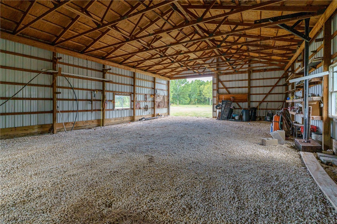 6747 Giddings Road Rootstown, OH 44272 - Photo 32 of 39 View of inside structure of pole barn