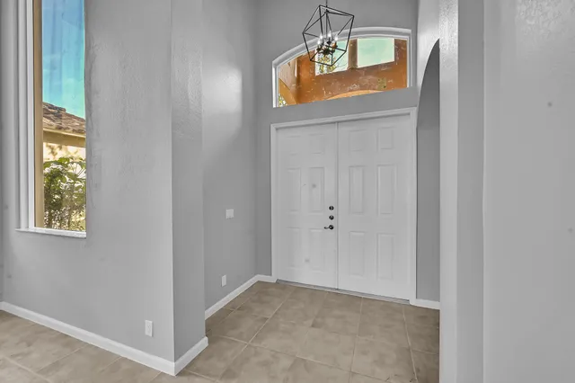 a view of an entryway door