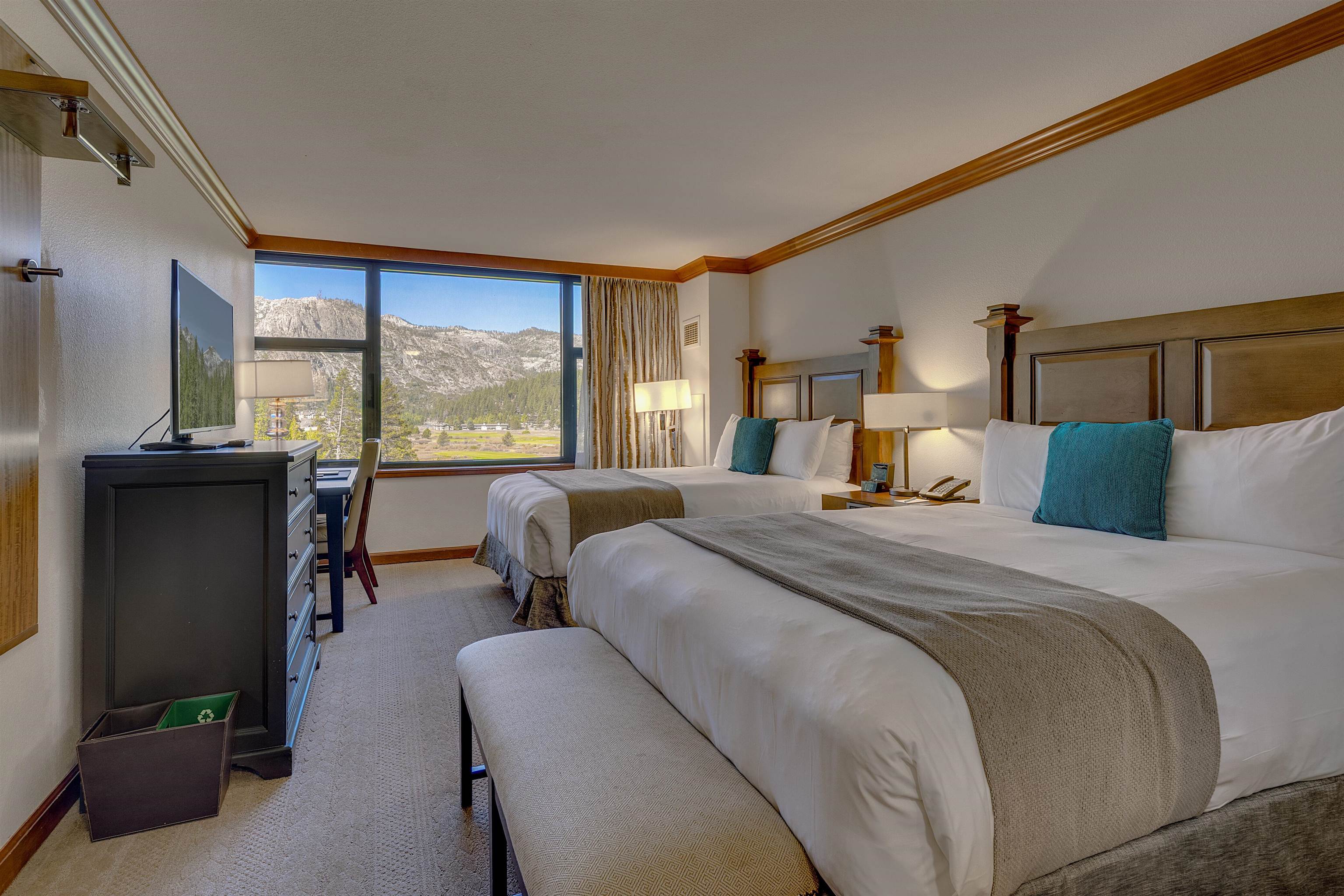 400 Resort Road, Unit 310 312 Olympic Valley, CA 96146 - Photo 11 of 21 a bed room with a bed and a large window