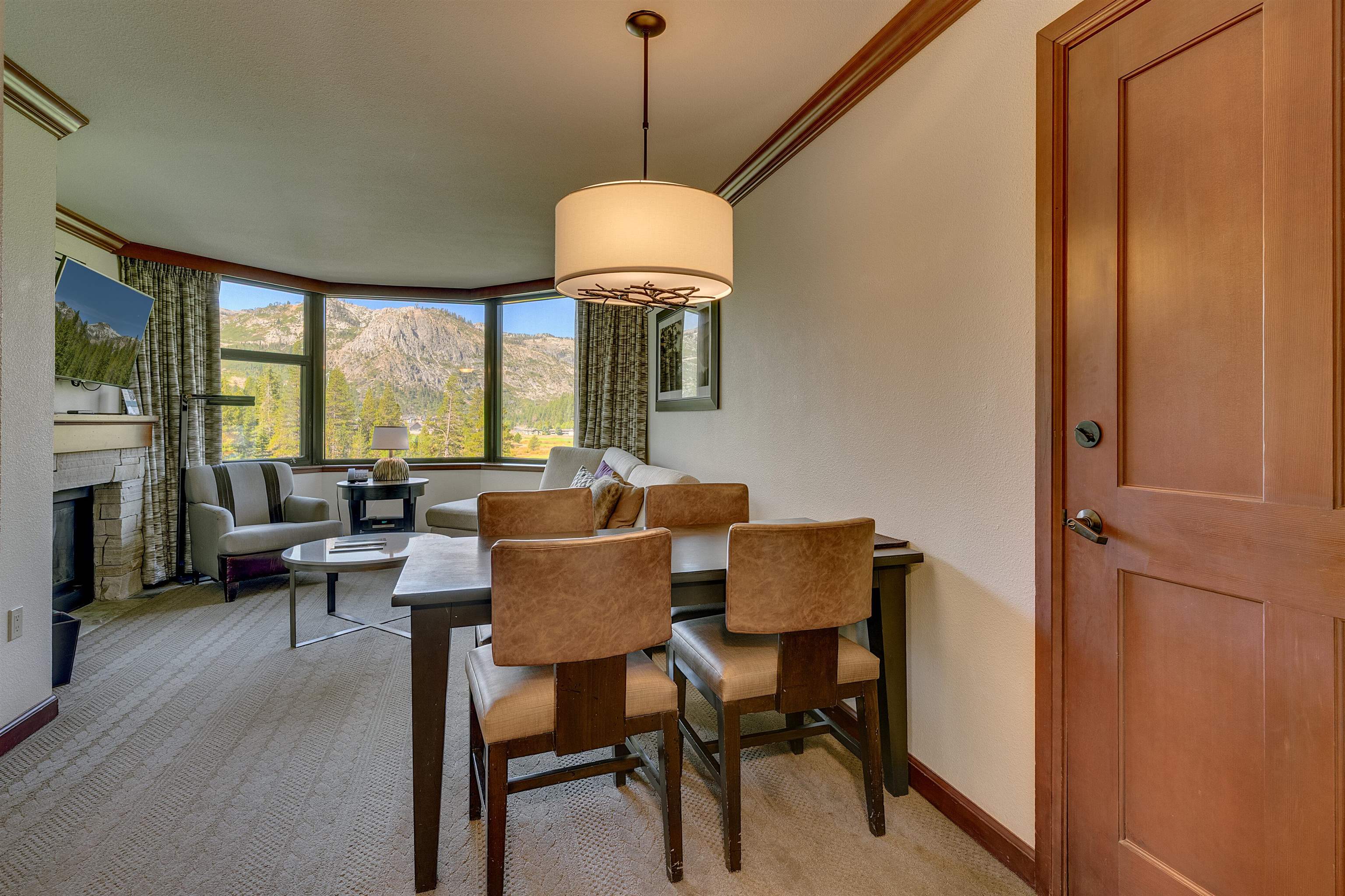 400 Resort Road, Unit 310 312 Olympic Valley, CA 96146 - Photo 3 of 21 a dining room with furniture and window