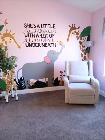 a view of a couch in a room