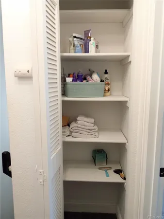 a view of white cabinets