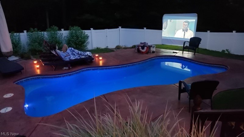 2002 Laurel Ridge Road Culloden, WV 25510 - Photo 35 of 36 Pool and a movie at twilight on the patio