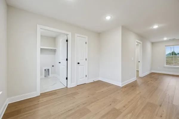 wooden floor in an empty room with wooden floor