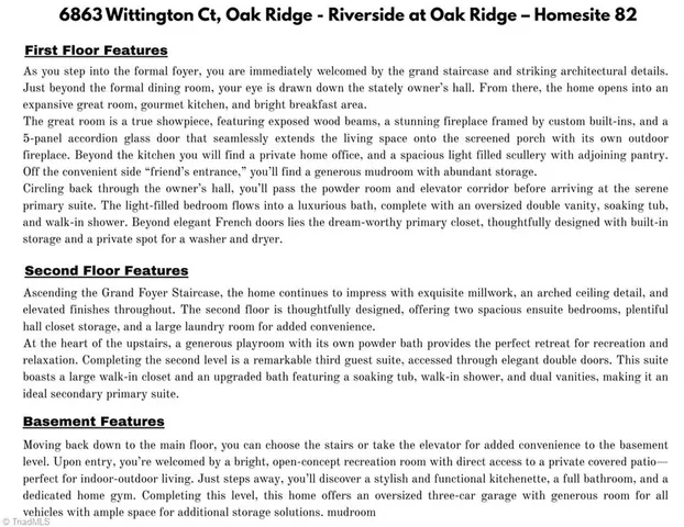 6863 Wittington Court, Oak Ridge, NC 27310